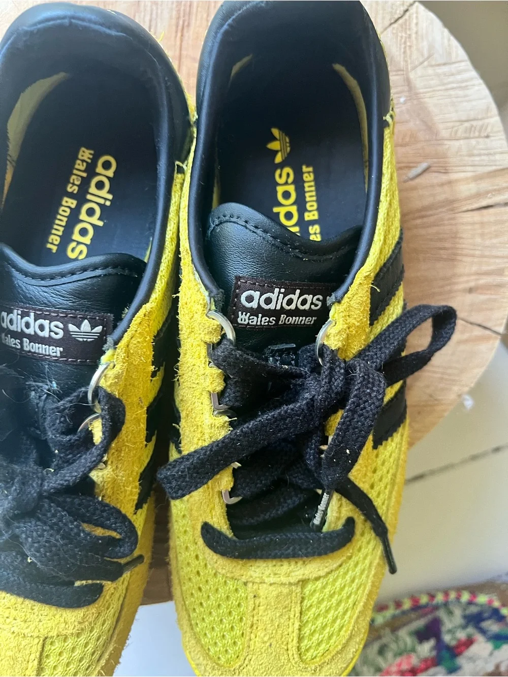 Wales Bonner x adidas Yellow and Black Sneakers